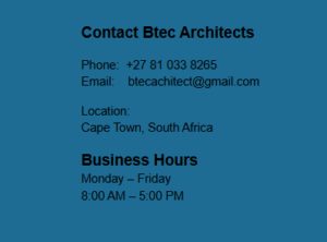 Btec Architects - Cape Town 1